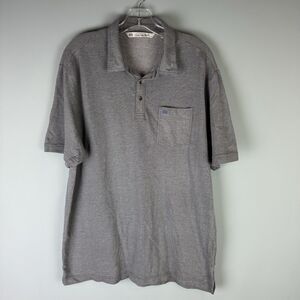 Travis Mathew Men's Size Large Gray Golf Polo Short Sleeve